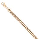 9ct Yellow Gold Double Curb Bracelet 8"