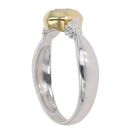 18ct Yellow and White Gold 0.40ct Diamond Solitaire Ring