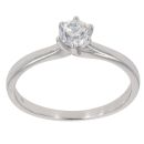 18ct White Gold 0.30ct Brilliant Cut Diamond Solitaire Ring