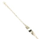 Children's 14ct Yellow Gold Belcher ID Bracelet 6"