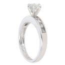 Platinum 1.50ct Brilliant And Princess Cut Diamond Solitaire Ring