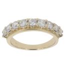 9ct Yellow Gold 1.00ct Brilliant Cut Diamond Half Eternity Ring