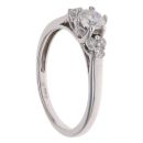 18ct White Gold 0.55ct Brilliant Cut Diamond Dress Ring
