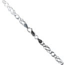 9ct White Gold Celtic Chain 18"