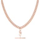 9ct Rose Gold Albert T-Bar Chain 20"