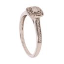 9ct White Gold 0.20ct Diamond Cluster Ring