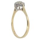 18ct Yellow Gold 0.33ct Diamond Cluster Ring