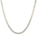 9ct Yellow Gold Square Curb Chain 22"