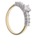 18ct Yellow Gold 0.85ct Princess Cut Diamond Ring