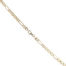 9ct Yellow Gold Figaro Style Fancy Chain 16"