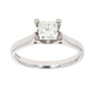 Palladium 0.60ct Diamond Solitaire Ring