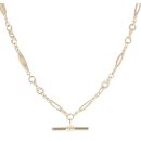 9ct Yellow Gold Fancy T-Bar Chain 18"