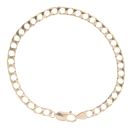 9ct Yellow Gold Curb Bracelet 9"