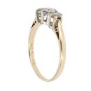 9ct Yellow Gold 0.50ct Brilliant Cut Diamond Trilogy Ring