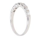18ct White Gold 0.25ct Baguette Cut Diamond Ring