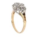 18ct Yellow Gold 0.65ct Brilliant Cut Diamond Cluster Ring