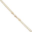 9ct Yellow Gold Square Curb Chain 18"