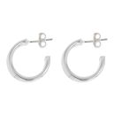 Silver Trio Band Hoop Earrings By Icesia