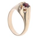 9ct Yellow Gold Garnet Signet Ring