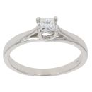 18ct White Gold 0.25ct Diamond Solitaire Ring