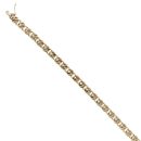 9ct Yellow Gold Double Curb Bracelet 8"