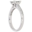 Platinum 1.00ct Diamond Cluster Ring