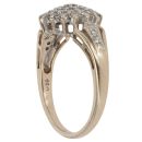 9ct Yellow Gold 0.41ct Diamond Cluster Ring