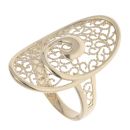 14ct Yellow Gold Open Work Filigree Ring