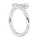 18ct White Gold 0.25ct Brilliant Cut Diamond Two Stone Ring
