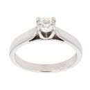 18ct White Gold 0.33ct Diamond Solitaire Ring