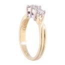 18ct Yellow Gold 0.50ct Diamond Trilogy Ring