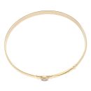 9ct Yellow Gold Amethyst Plain and Patterned Bangle