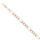 9ct Yellow Gold Figaro Bracelet 8"