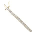 18ct Yellow Gold Cubic Zirconia Bracelet 7"