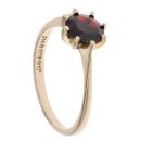 9ct Yellow Gold Garnet Solitaire Ring