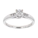 18ct White Gold 0.40ct Diamond Cluster Ring
