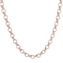 9ct Rose Gold Patterned And Plain Fancy Chain 22"