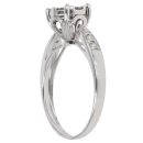 18ct White Gold 0.55ct Diamond Cluster Ring