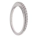 18ct White Gold 0.25ct Brilliant Cut Diamond Half Eternity Ring