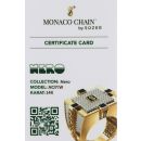 14ct Yellow Gold Monaco Cubic Zirconia and Black Enamel Signet Ring