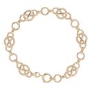9ct Yellow Gold Fancy Bracelet 8"