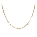 14ct Yellow Gold Belcher And Anchor Link Chain 24"