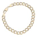9ct Yellow Gold Curb Bracelet 8"