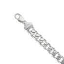 Silver Curb Bracelet 8.5" By Icesia