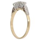 18ct Yellow Gold 0.50ct Brilliant Cut Diamond Trilogy Ring