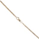 14ct Yellow White and Rose Gold Byzantine Chain 22"
