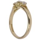 18ct Yellow Gold 0.50ct Brilliant Cut Diamond Trilogy Ring