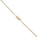 18ct Yellow Gold Purple Cabochon Gemstone Chain 18"
