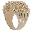 9ct Yellow Gold Six Row Keeper Ring