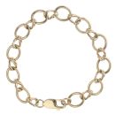 9ct Yellow Gold Fancy Bracelet 7.5"